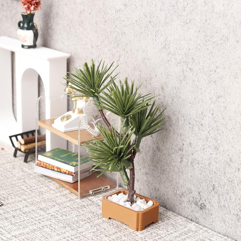 Bonsai Garden Decor - قطعة واحدة من نموذج شجرة الصنوبر