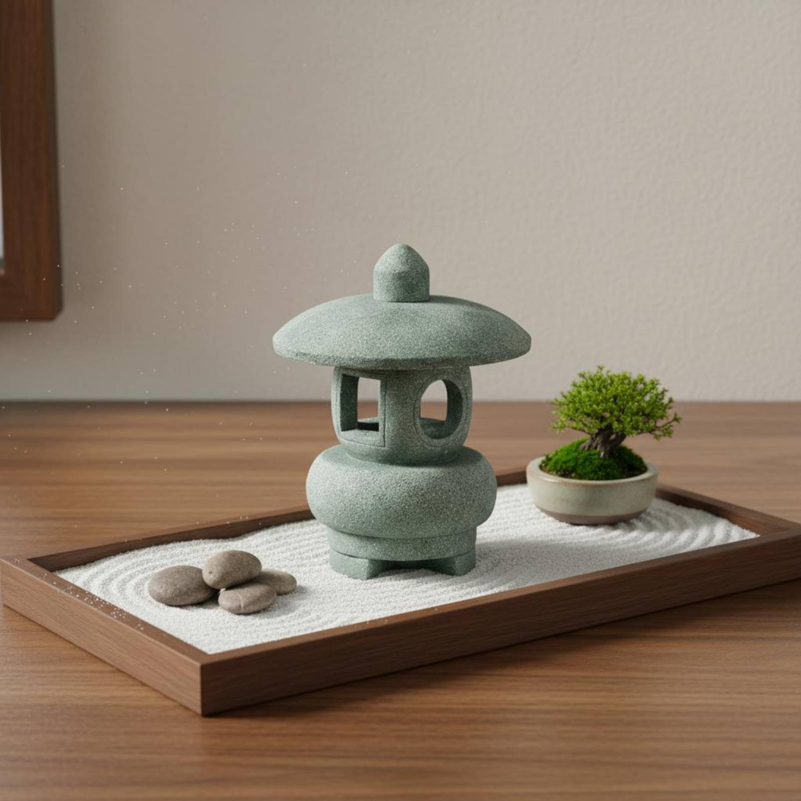 فانوس حجري مصغر بتشطيب عتيق لت - مراجعة Bonsai Garden Decor وسعره