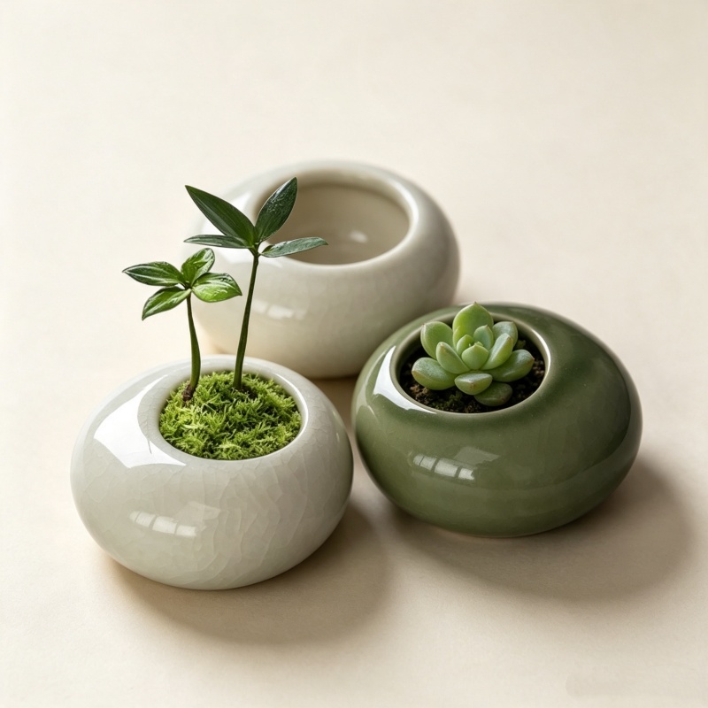 وعاء نباتات صغير بتصميم متشقق  - مراجعة Bonsai Garden Art وسعره