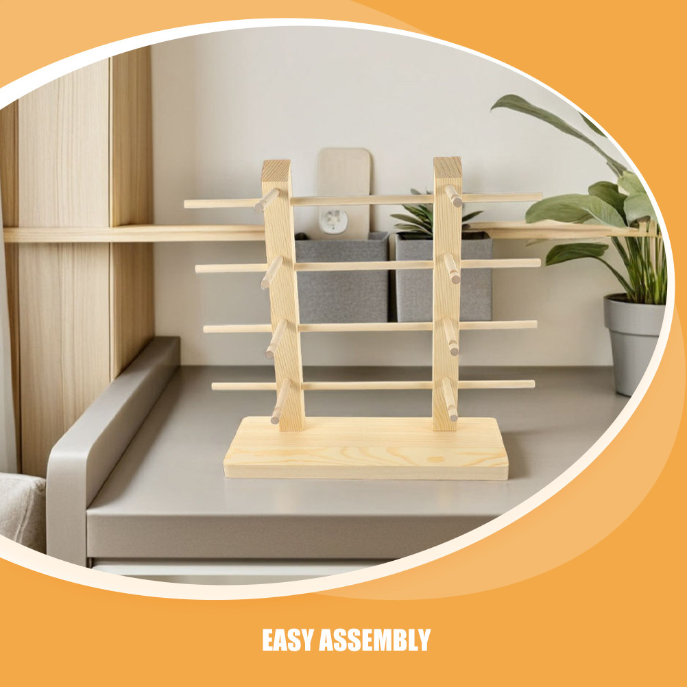 قطعتان من حامل عرض النظارات ال - مراجعة Display Stand Wood وسعره