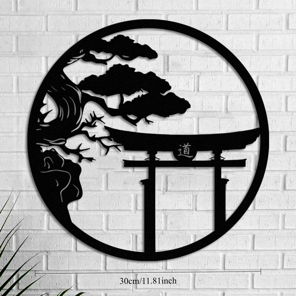 ديكور جداري معدني على شكل شجرة - مراجعة Japanese Garden Bonsai وسعره