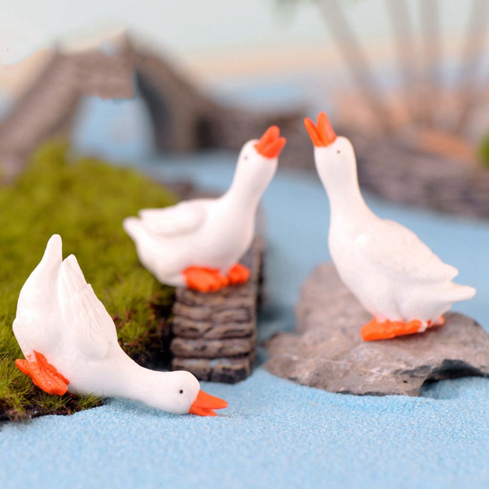 تمثال أوزة مصغر من الراتنج ، م - مراجعة Bonsai Garden Miniature وسعره