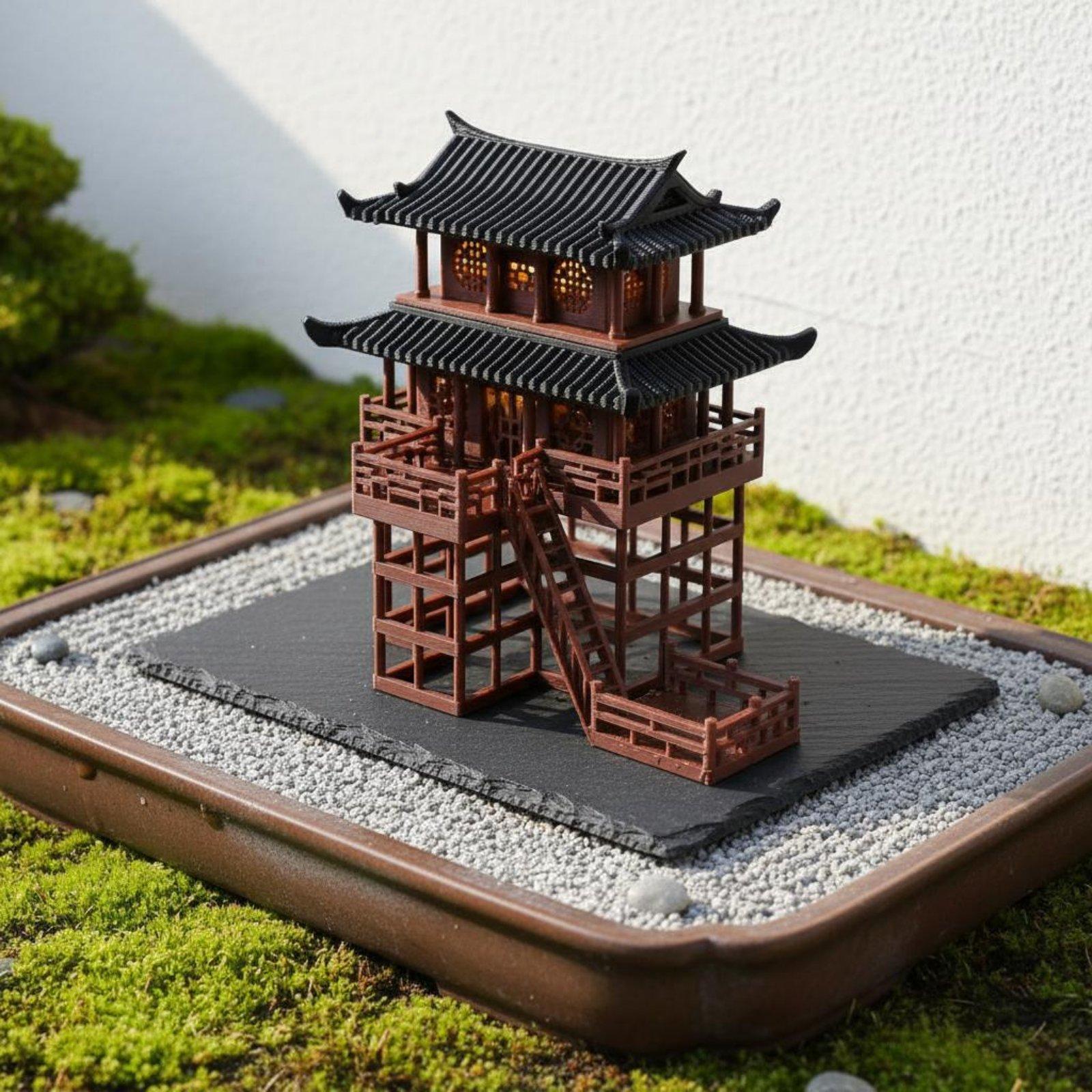 بيت بونساي بلاستيكي على شكل با - مراجعة Japanese Garden Bonsai وسعره